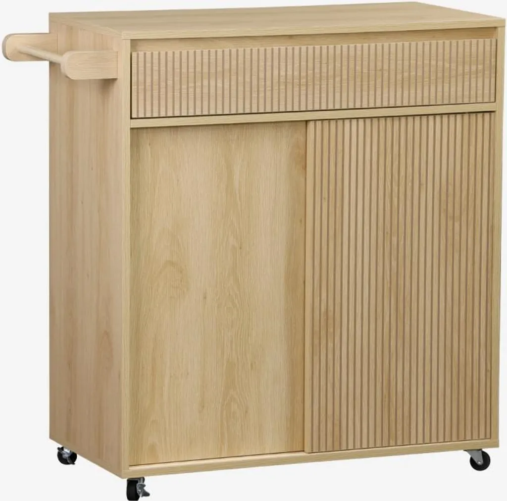 Carrello Cucina Salvaspazio Legno 80cm: Alleato delle Famiglie