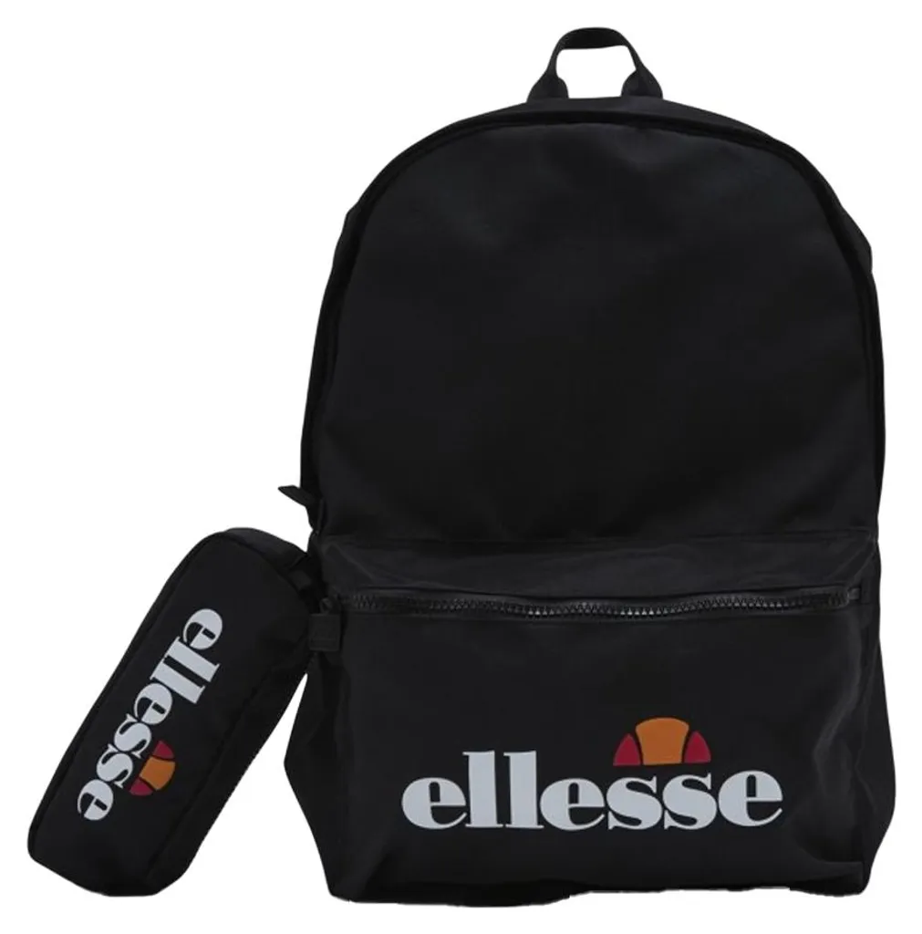 Petit sac à dos Ellesse Ralfa noir et sa trousse : fini le désordre