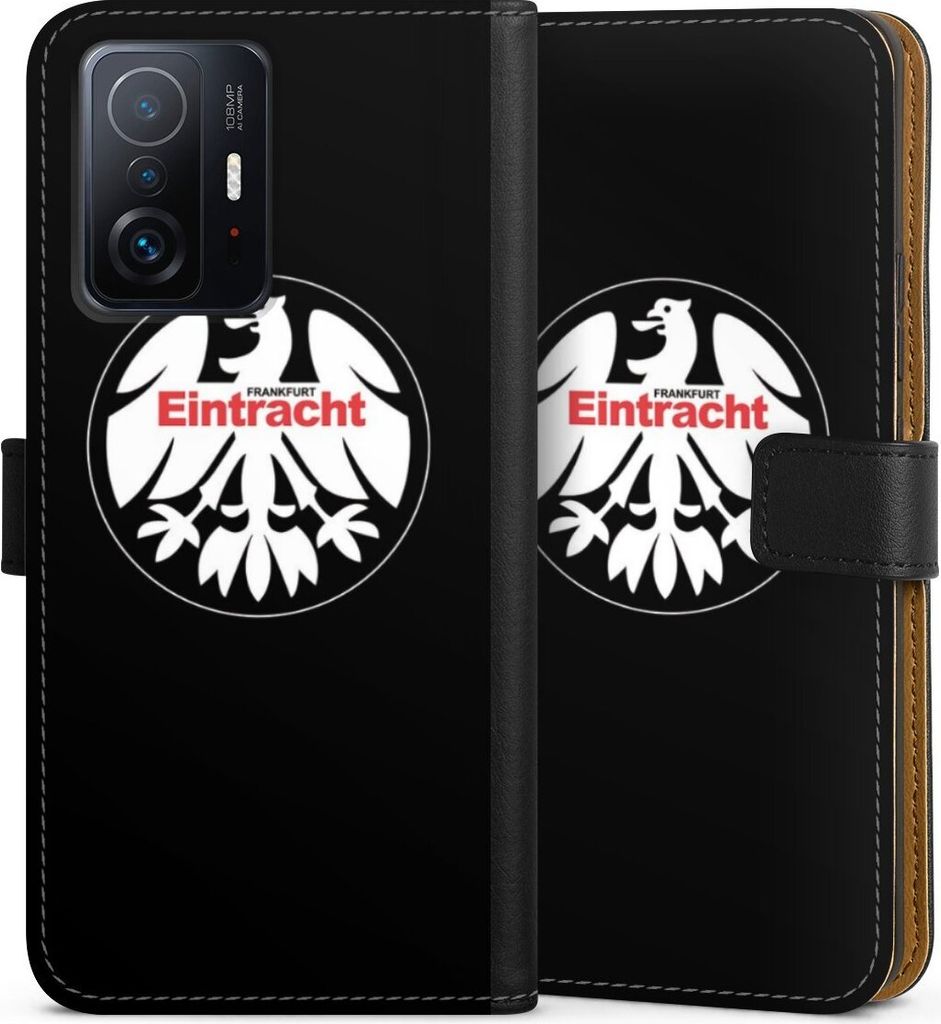 DeinDesign Klapphülle für Xiaomi 11T 5G Handytasche Lederhülle Tasche Eintracht Frankfurt Offizielles Lizenzprodukt SGE