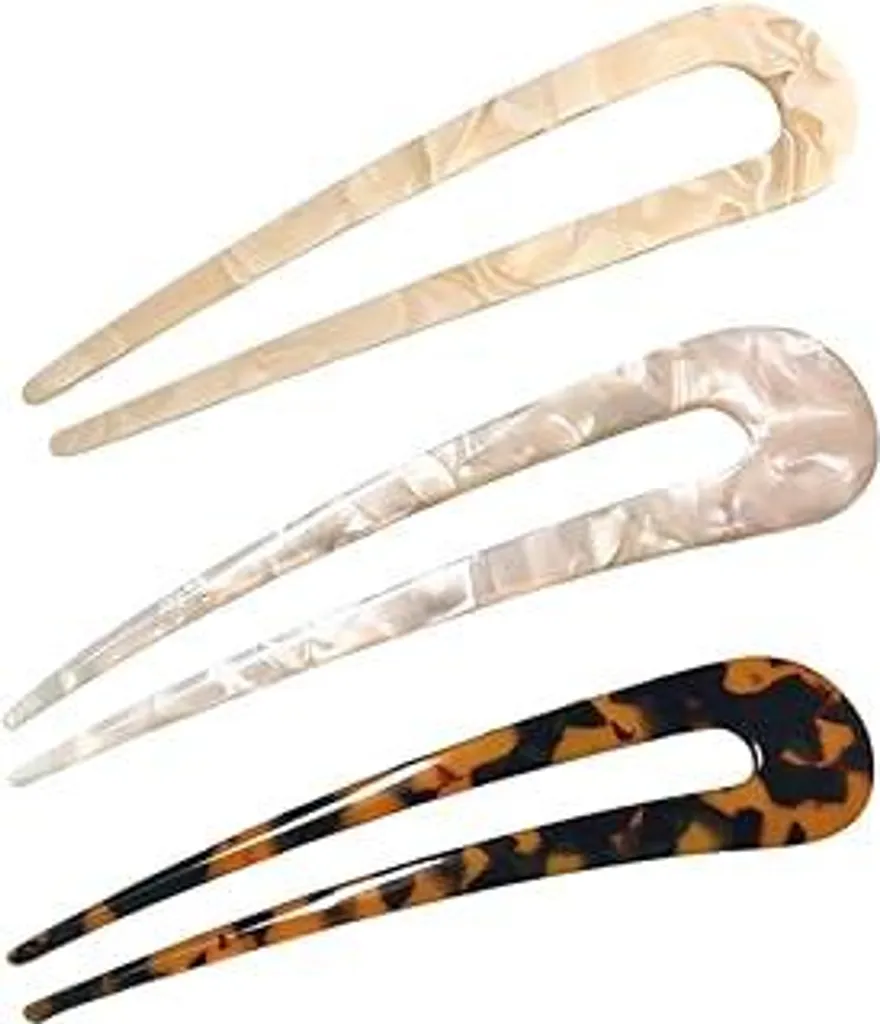 Kit 3 Hairpin Francesi a U - Il Segreto per lo Chignon Perfetto