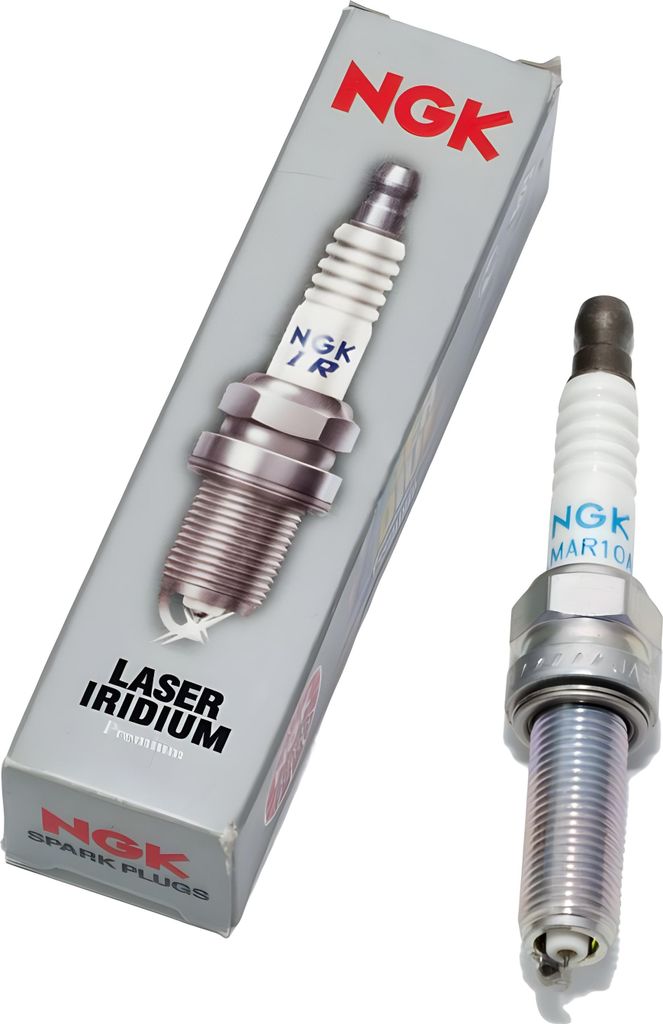 Zündkerzen Set NGK 2x SILMAR10A9S Iridium-Zündkerze entstört, 26,5mm besonders langes Gewinde Ø 10,0mm Hex 14,0mm, Elektrodenabstand 0,90mm, W...