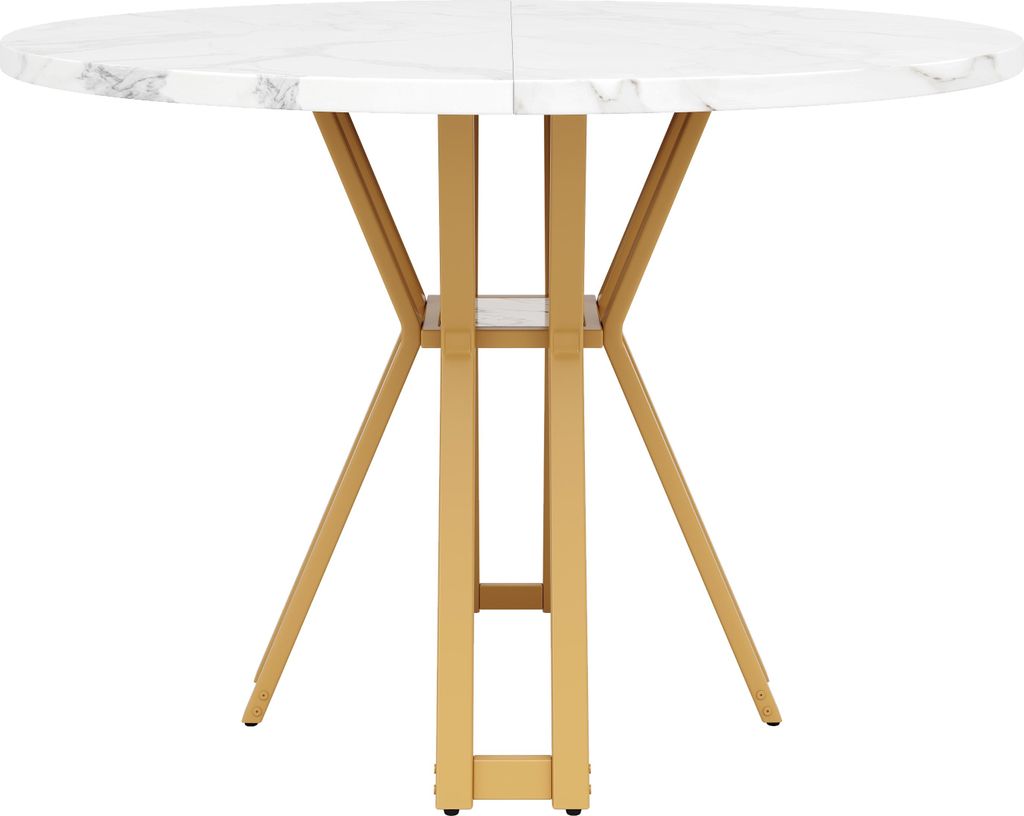 Okrúhly jedálenský stôl Sweiko (100 x 100 x 76 cm), ľahký a Obrázok produktu 