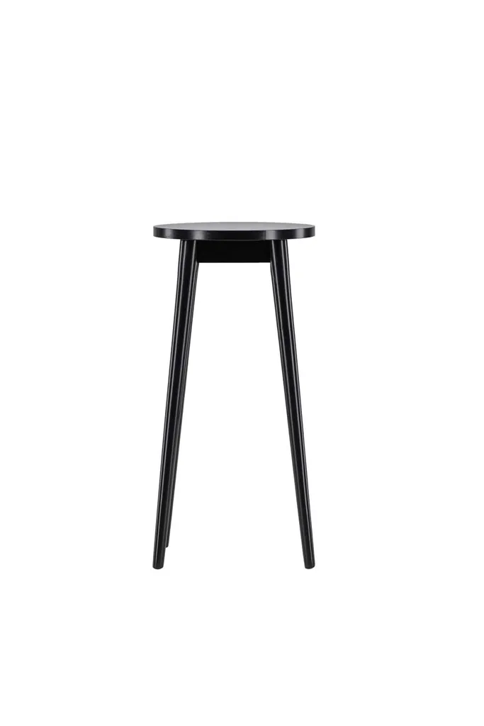 Tabouret de bar bois noir Mollösand avec repose-pieds pour îlot central