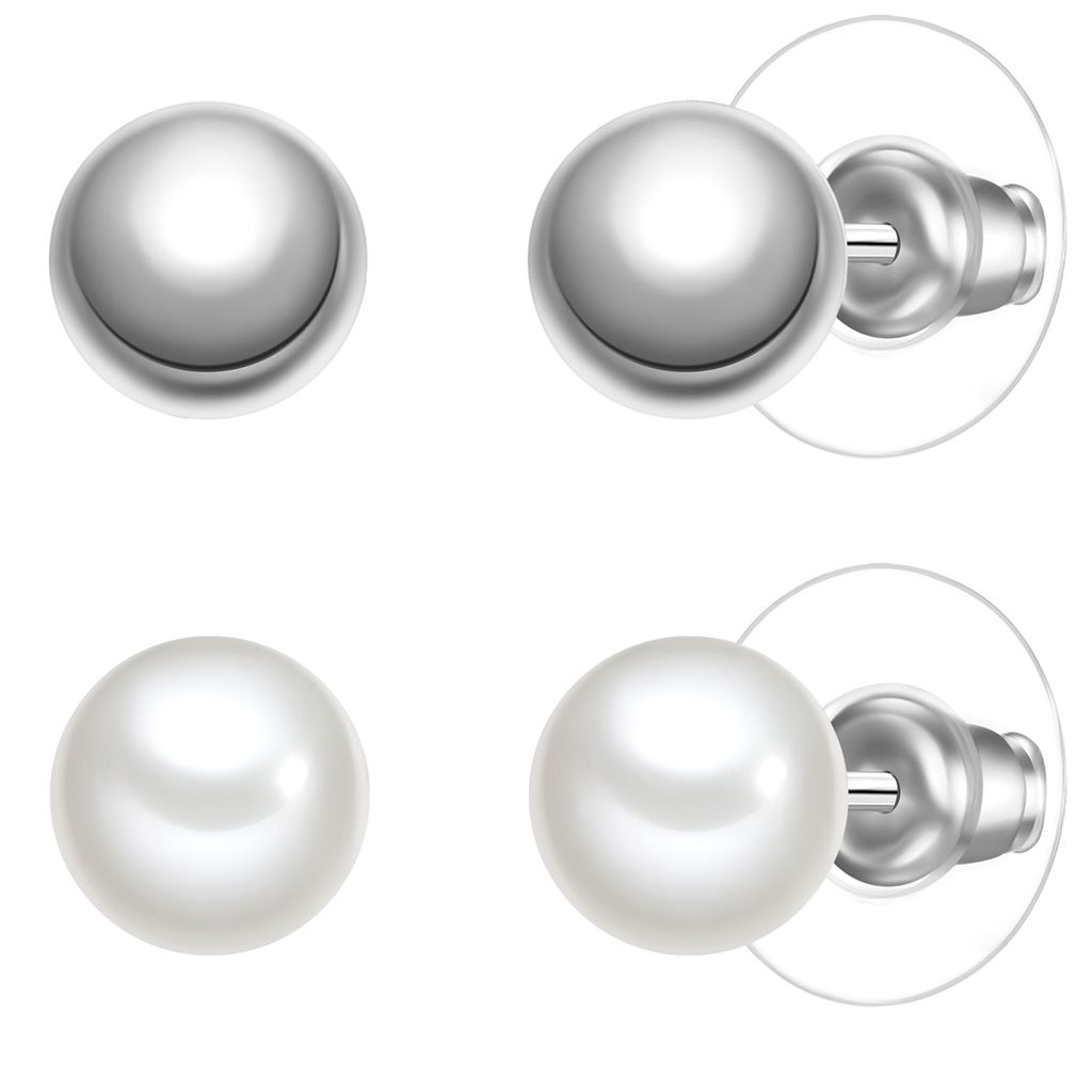 Yokoamii Schmuckset Metall-Legierung Muschelkernperle 50020181