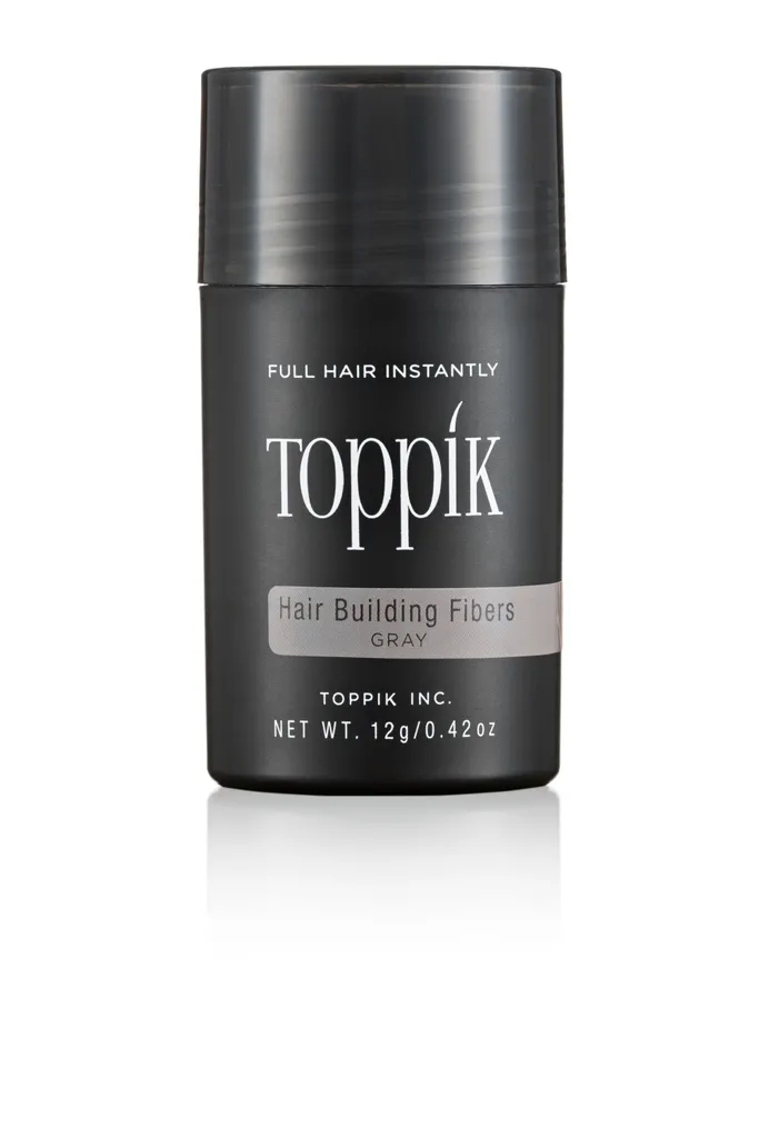 TOPPIK 12 g. Fibre per capelli - Addensanti per capelli Fibre per capelli Micropeli, Colore:Grigio