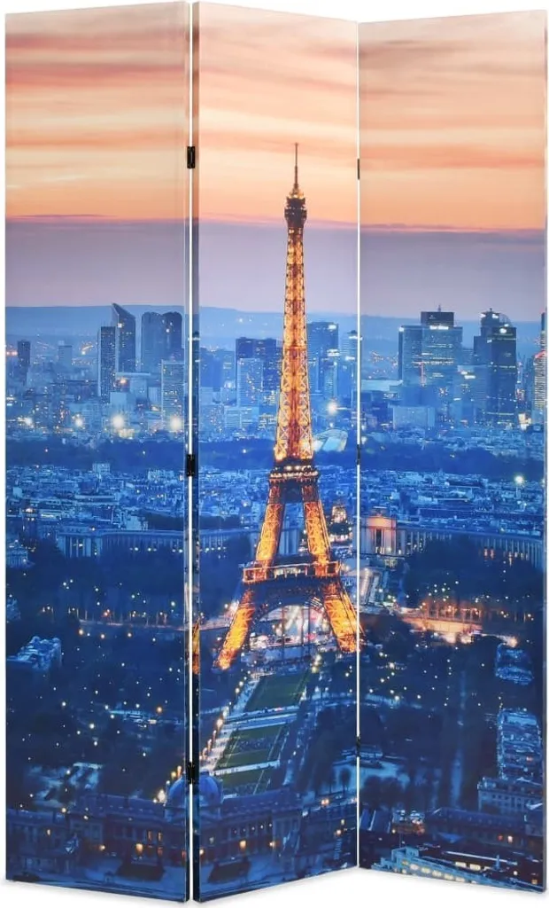 Séparation de pièce 120x170 cm Paris de nuit : créer un coin bureau