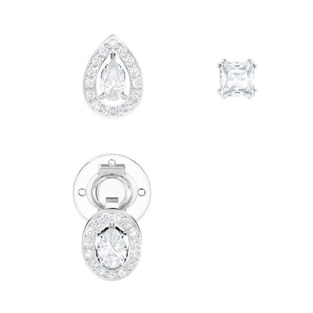 Swarovski 5410284 Attract Ohrringe Ohrstecker Weiss Rhodiniert