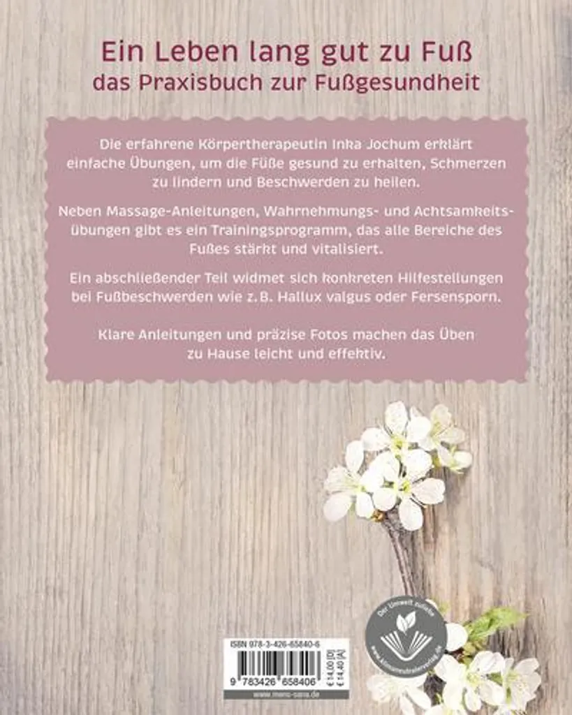 Das FußHeilbuch guide pratique pour soulager les pieds fatigués