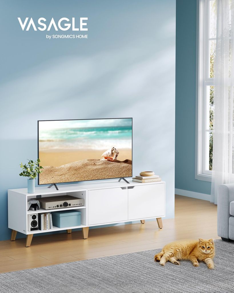 VASAGLE Lowboard TV-Schrank, Lange 160 cm, für Fernseher Produktbild 
