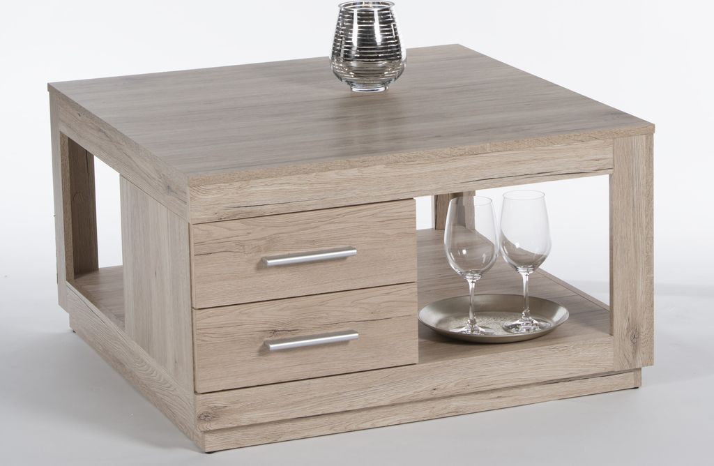 Couchtisch >Flor< in San Remo aus Dekor-Folie - 80x45,6x80cm (BxHxT)