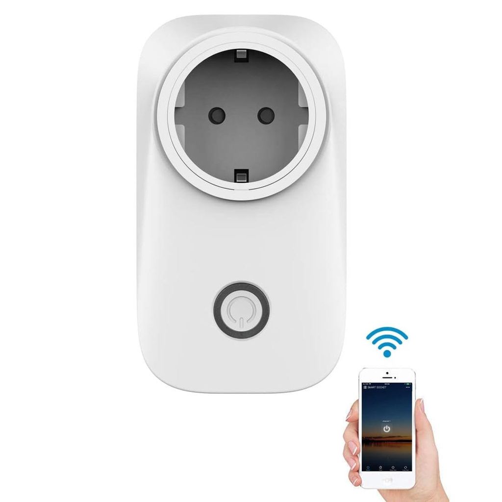 A18C WiFi Smart Steckdose 16A – Intelligente WLAN Steckdose mit Energiemonitor, App-Steuerung & Sprachsteuerung
