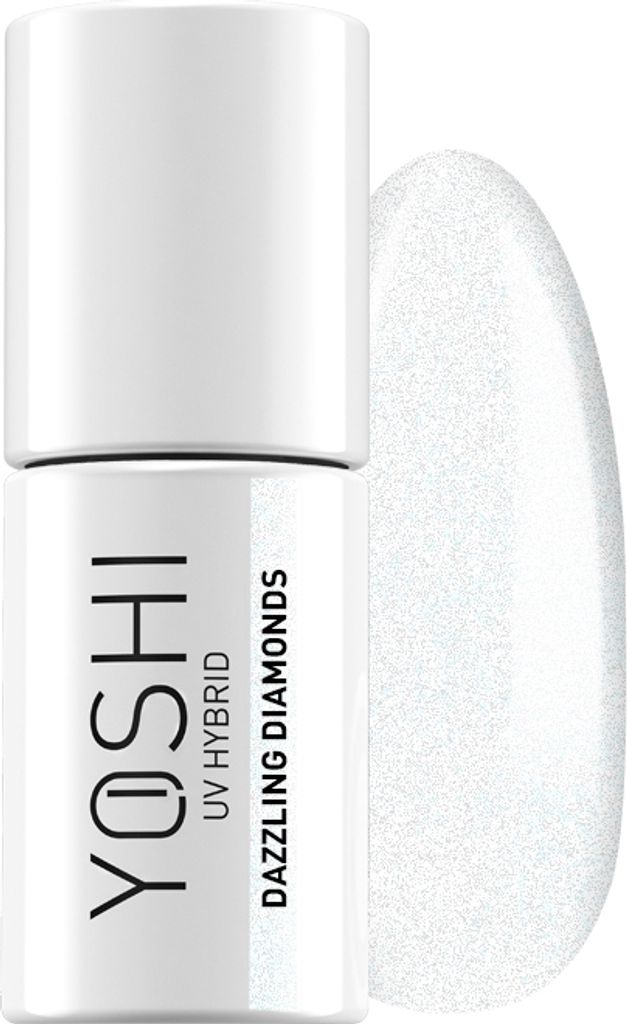 Yoshi Hybrid Lak na nehty Bílá perla s puntíky - Obrázek produktu 