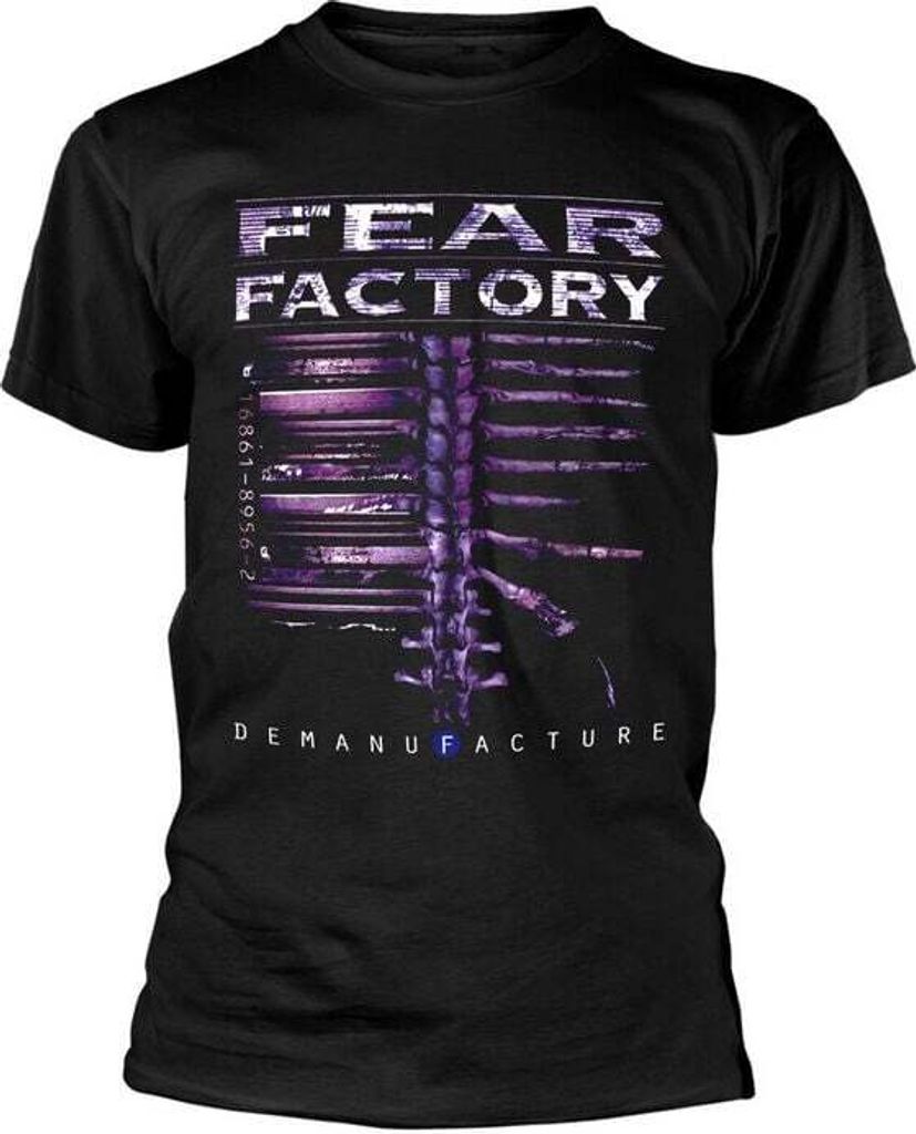 T-shirt noir à manches longues Fear Factory « Demanufacture Image du produit 