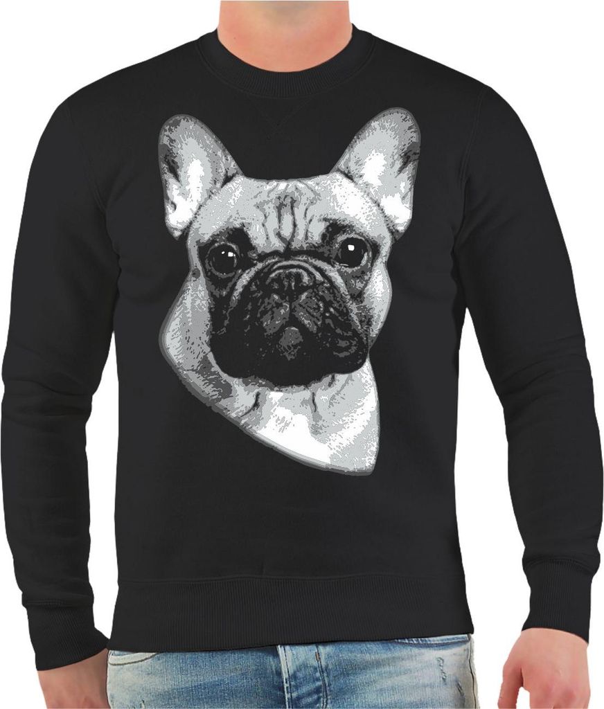 Herren Sweatshirt Französische Bulldogge