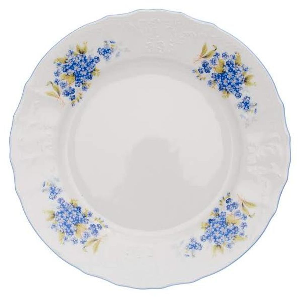 Flacher Teller, 25 cm, tschechisches Porzellan, Bernadotte, Produktbild 