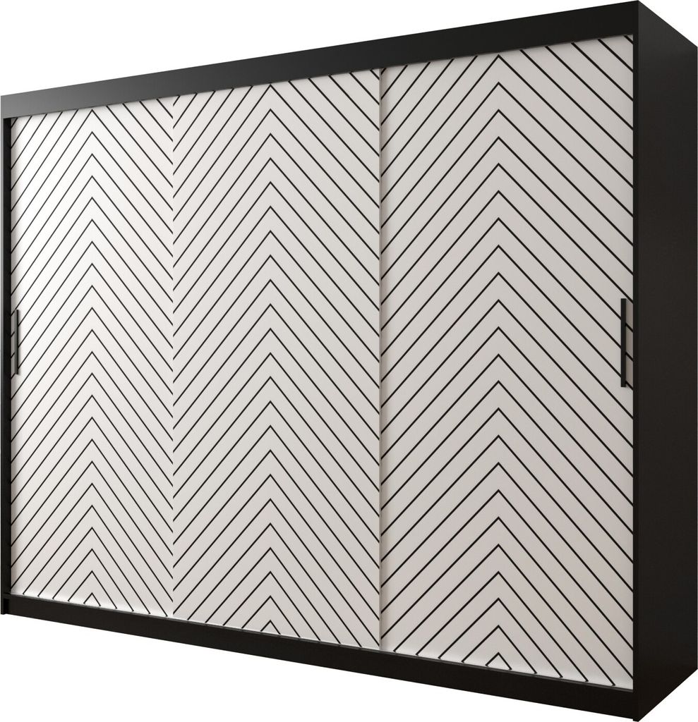Schwebetürenschrank JODEŁKA 1 250 , Kleiderschrank für Schlafzimmer, Modern Design