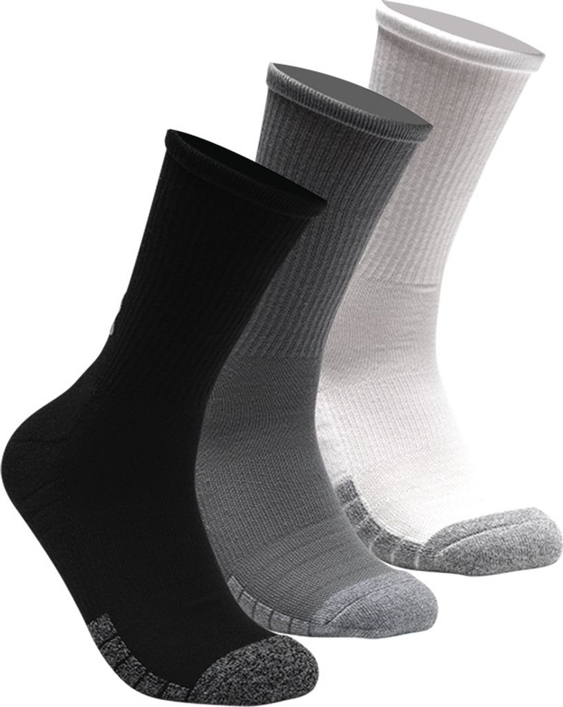 Under Armour UA HeatGear Crew 3-Pack Steel/White XL Fitness Produktbild 