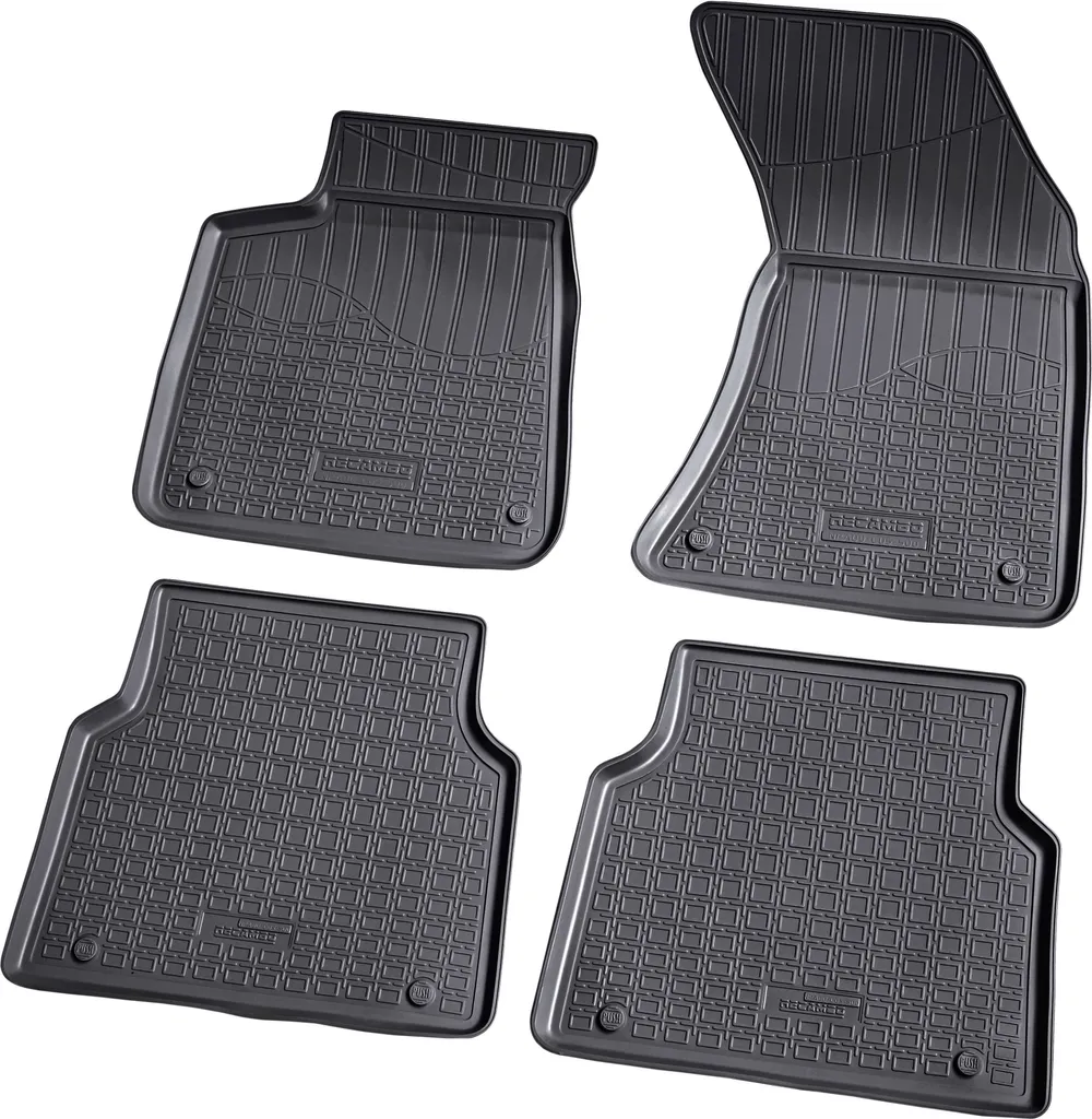 Tappetini in gomma 3D per AUDI A8 D4 4H | Anno di costruzione 2010 - 2017 | Perfettamente su misura + bordo - 1