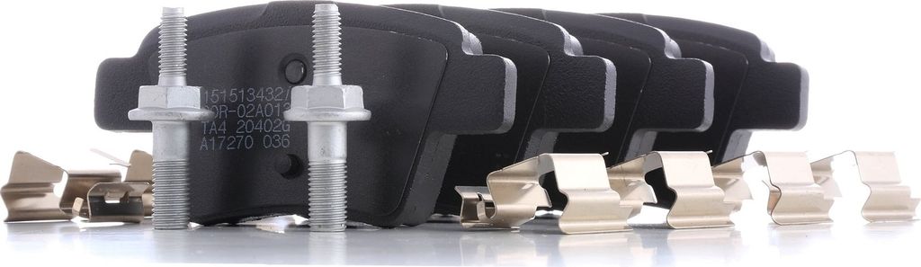 RIDEX Bremsbeläge Satz Hinten passend für PEUGEOT 207 (WA, WC) 402B1373