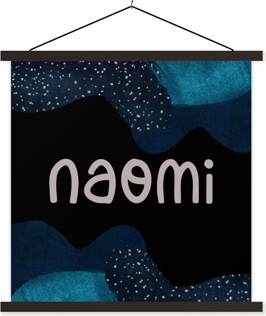 MuchoWow Textilposter Naomi - Pastell - Mädchen 60x60 cm mit schwarzem Rahmen - Posteraufhänger