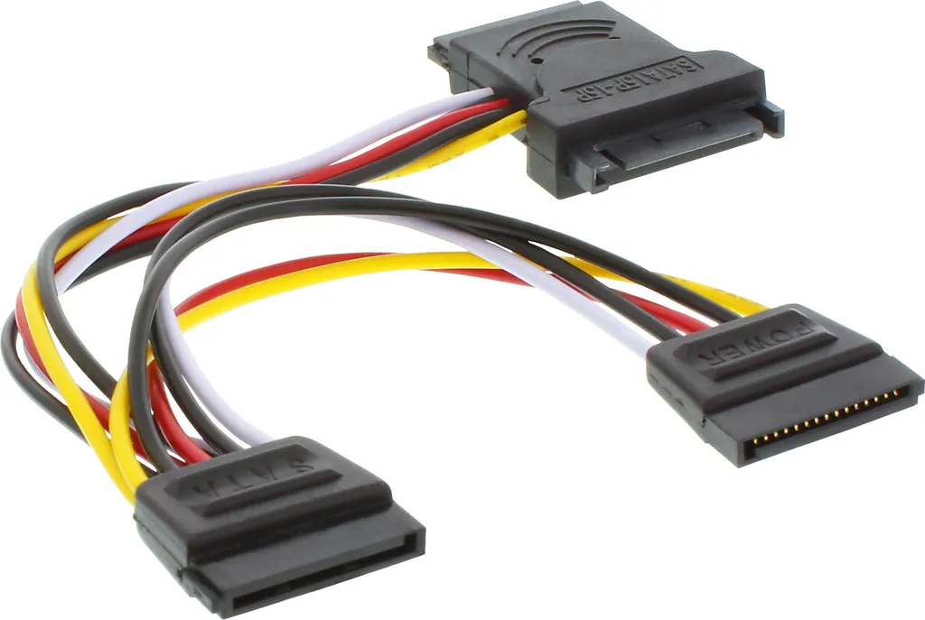 InLine 29681 Cavo Interno SATA Alimentazione Y-Power 15cm