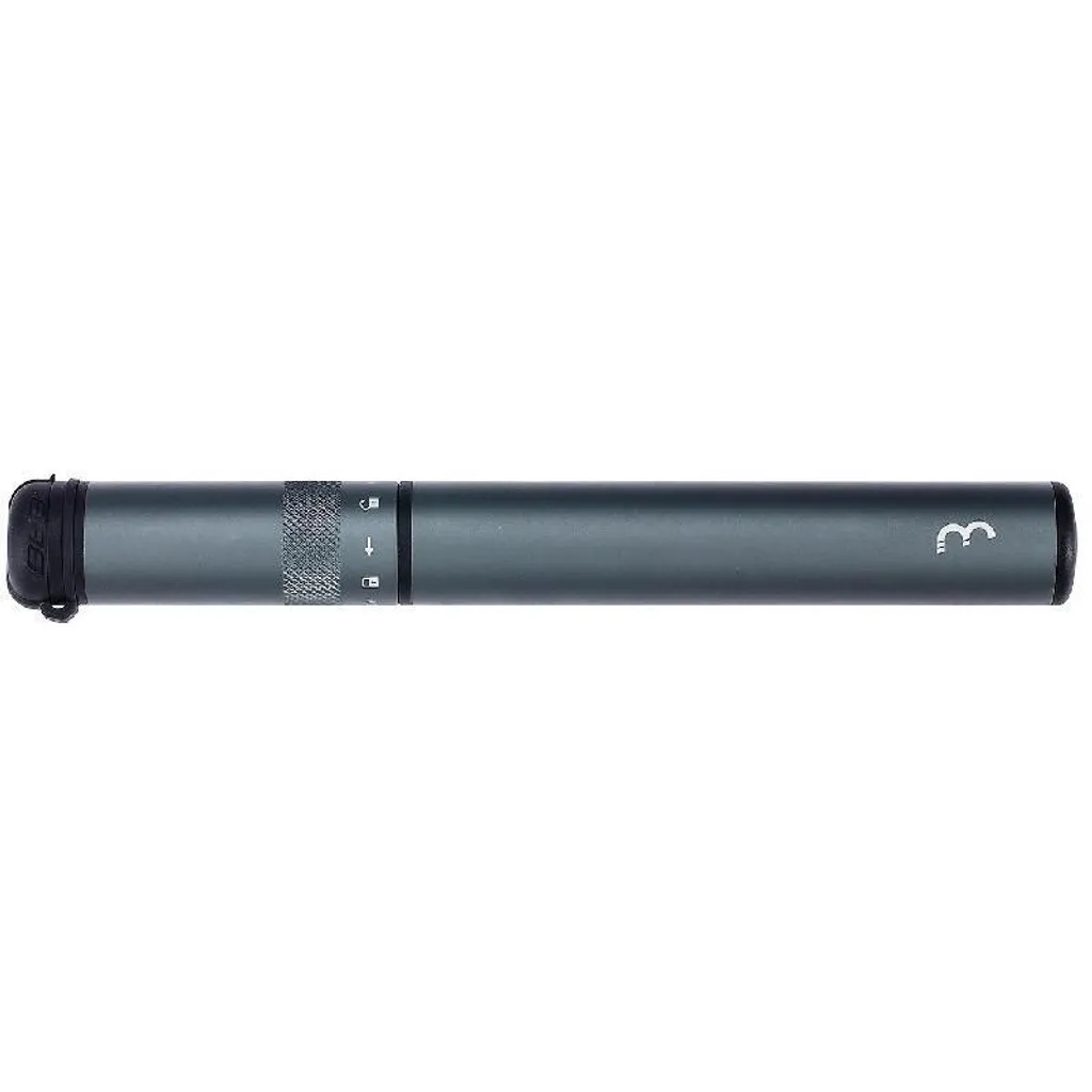 Pompe Vélo de Poche bBB BMP-50 Gris - Dépannage Rapide Route et Sentier