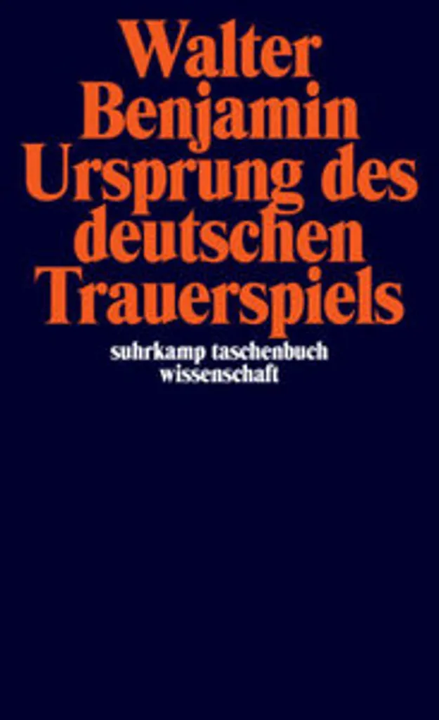 Livre de philosophie Ursprung des deutschen Trauerspiels pour étude