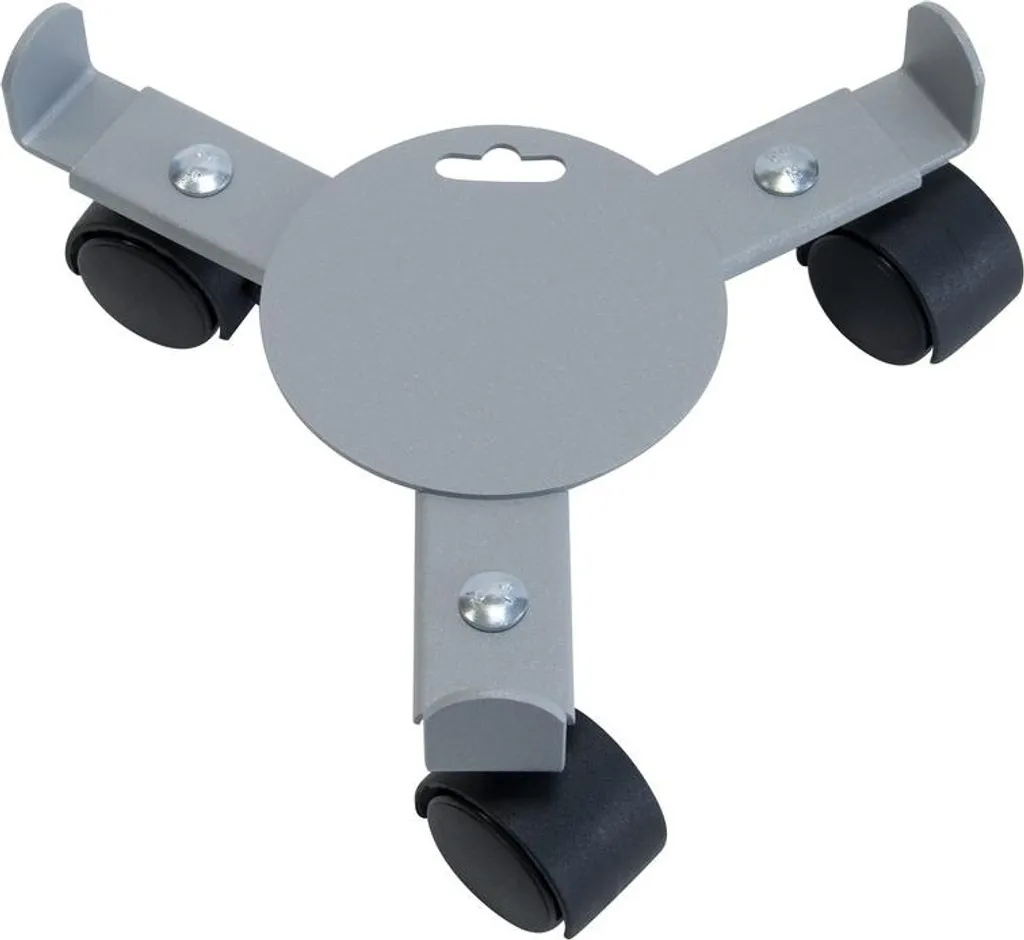 Roule plante en acier époxy gris alu extensible spécial charges