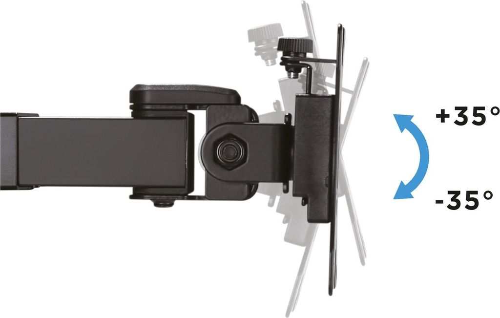 LogiLink - Befestigungskit - einstellbarer Arm - für 2 LCD-Displays - Stahl - Schwarz