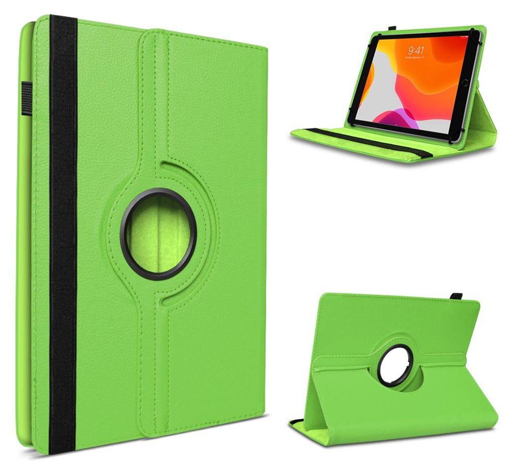 Tablet Hülle für OSCAL Pad 30 Tasche Schutzhülle Case 360 Grad Drehbar 10,1 CoverFarbe 360 Uni:Grün