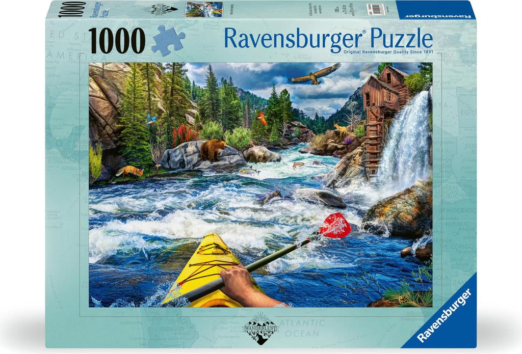 Ravensburger Puzzle 12000514 - White Water Rafting - 1000 Teile Puzzle für Erwachsene und Kinder ab 14 Jahren