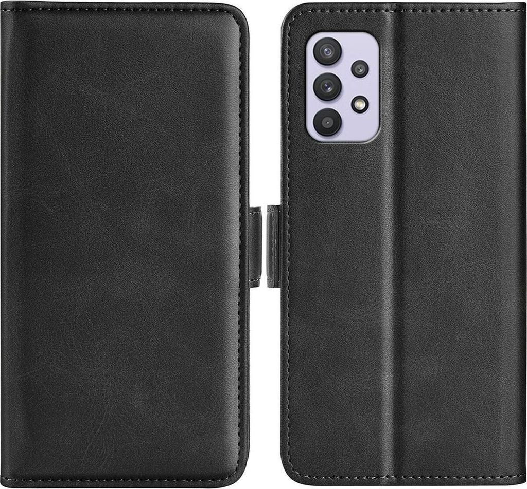 Mobigear Slim Magnet Samsung Galaxy A53 Hülle Klapphülle Geldbörse - Schwarz