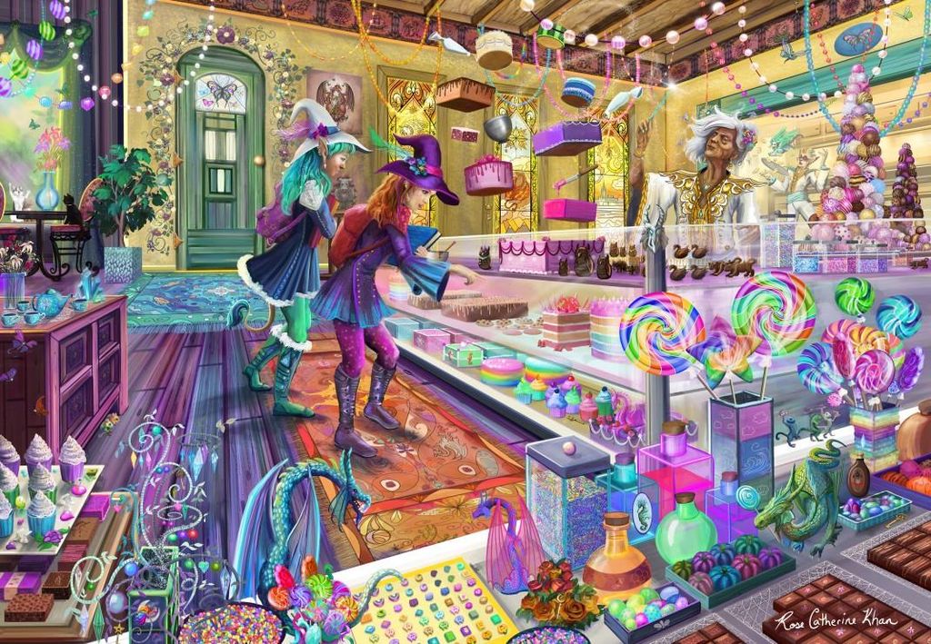 BLUEBIRD Puzzle Fantasy-Sü ß waren 1000 Stü ck