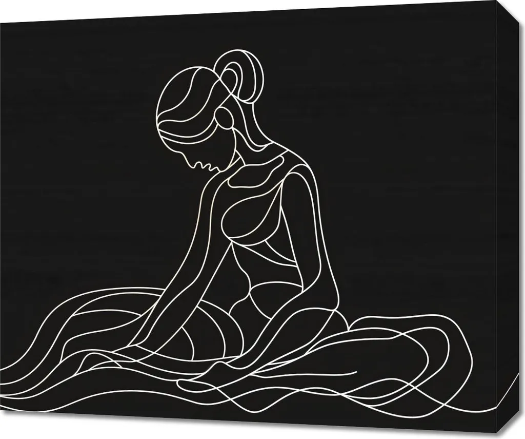 Image 60 x 50 cm Position assise en haute résolution pour chambre