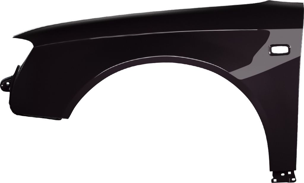 BLU Premium Kotflügel Passend für Audi A4 B7 LZ9X Links Schwarz CherrySchwarz | 2004-2008 | Vorderseite Vorne | Lackiert | Einbaufertig | Verzinkt