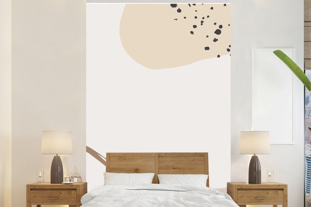 MuchoWow Fototapete für Wohnzimmer oder Schlafzimmer Wandtapete Vinyl Motivtapete Sommer - Abstrakt - Weiß - 195x300 cm - Das Hintergrundbild