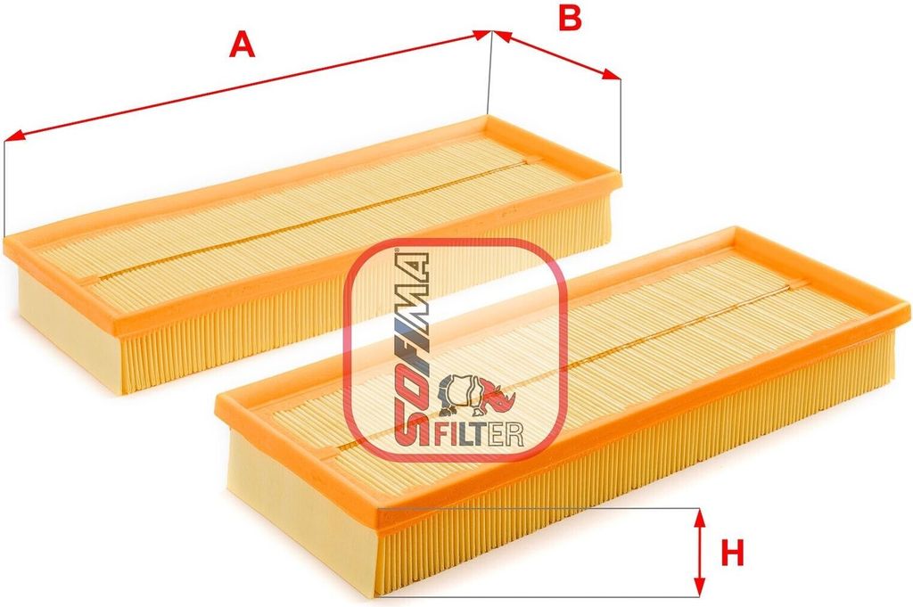 Luftfilter SOFIMA S 3531 A passend für MERCEDES-BENZ C-Klasse Limousine (W204) Filtereinsatz