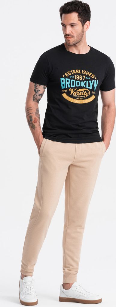 Ombre Clothing Herren-Jogginghosen Siomon beige XL