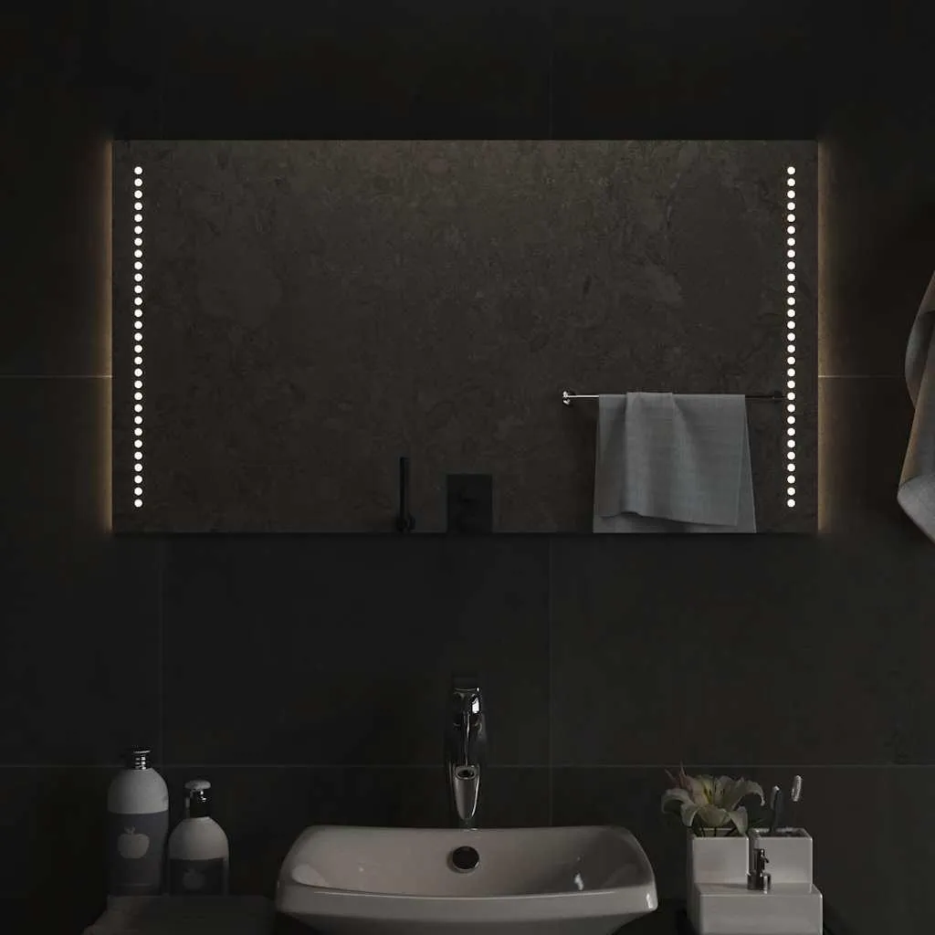 specchio da bagno vidaXL LED 90x50 cm - 2
