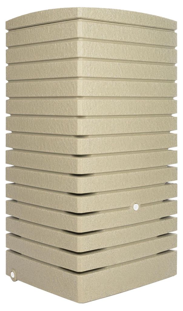 FLORANTIA Regentonne Quadrum 320 Liter beige sandstein Produktbild 