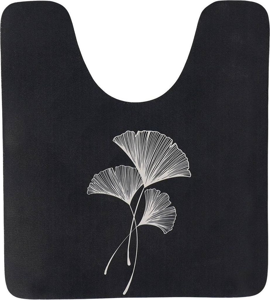 Weiche absorbierende wc-konturmatte 45x50 cm - zen gingko - Tendance