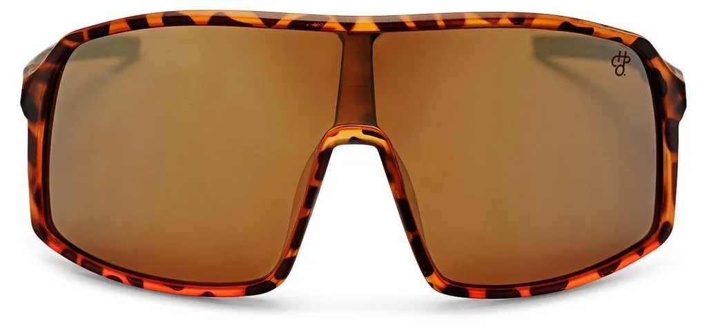Lunettes de soleil Erica Verres Miroir Gold et Monture Turtle Brown