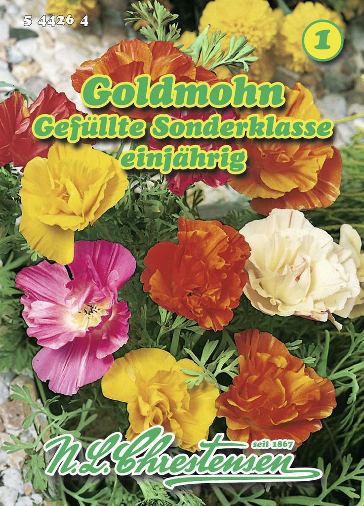 Artikelbild 1 von 'Goldmohn Gefüllte Sonderklasse' aus der Kategorie Mohnsamen