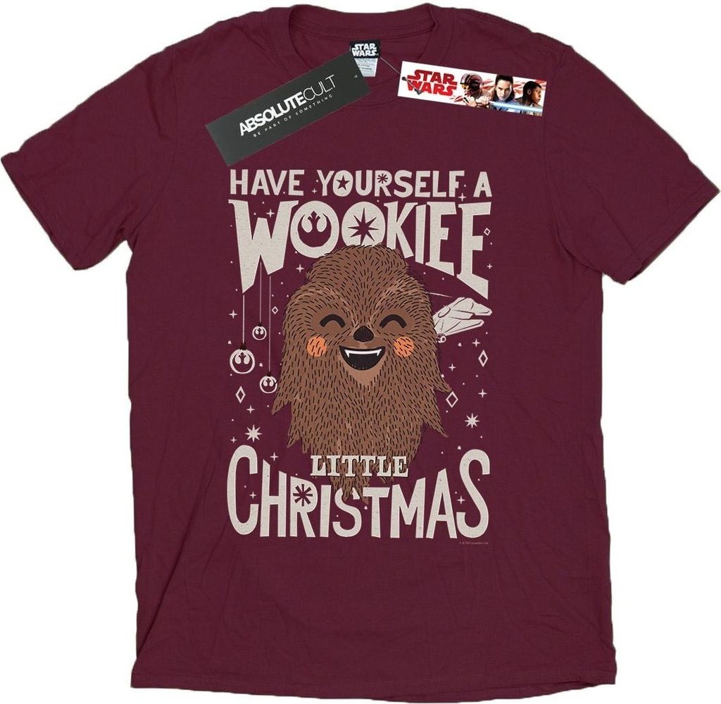 Star Wars - "Wookiee Little" T-Shirt für Herren BI46436 (S) (Burgunderrot)