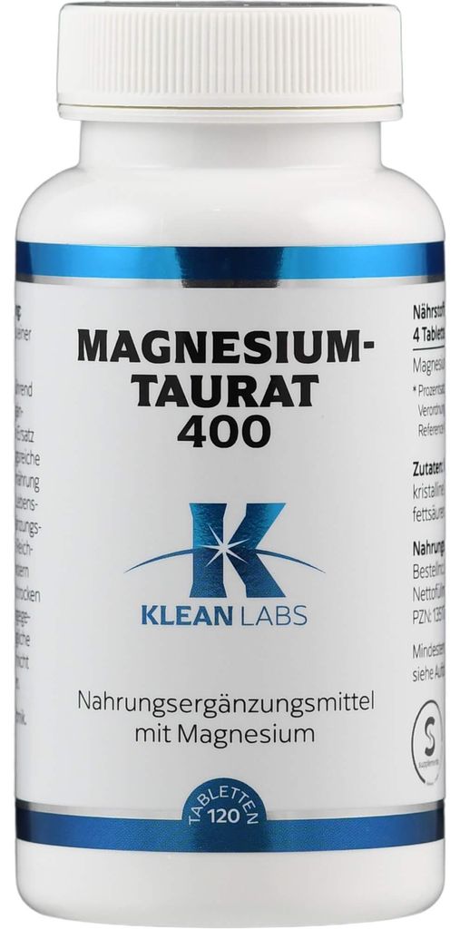 Magnesium Taurate 400 Klean Labs Tablety 120 kapslí Obrázek produktu 