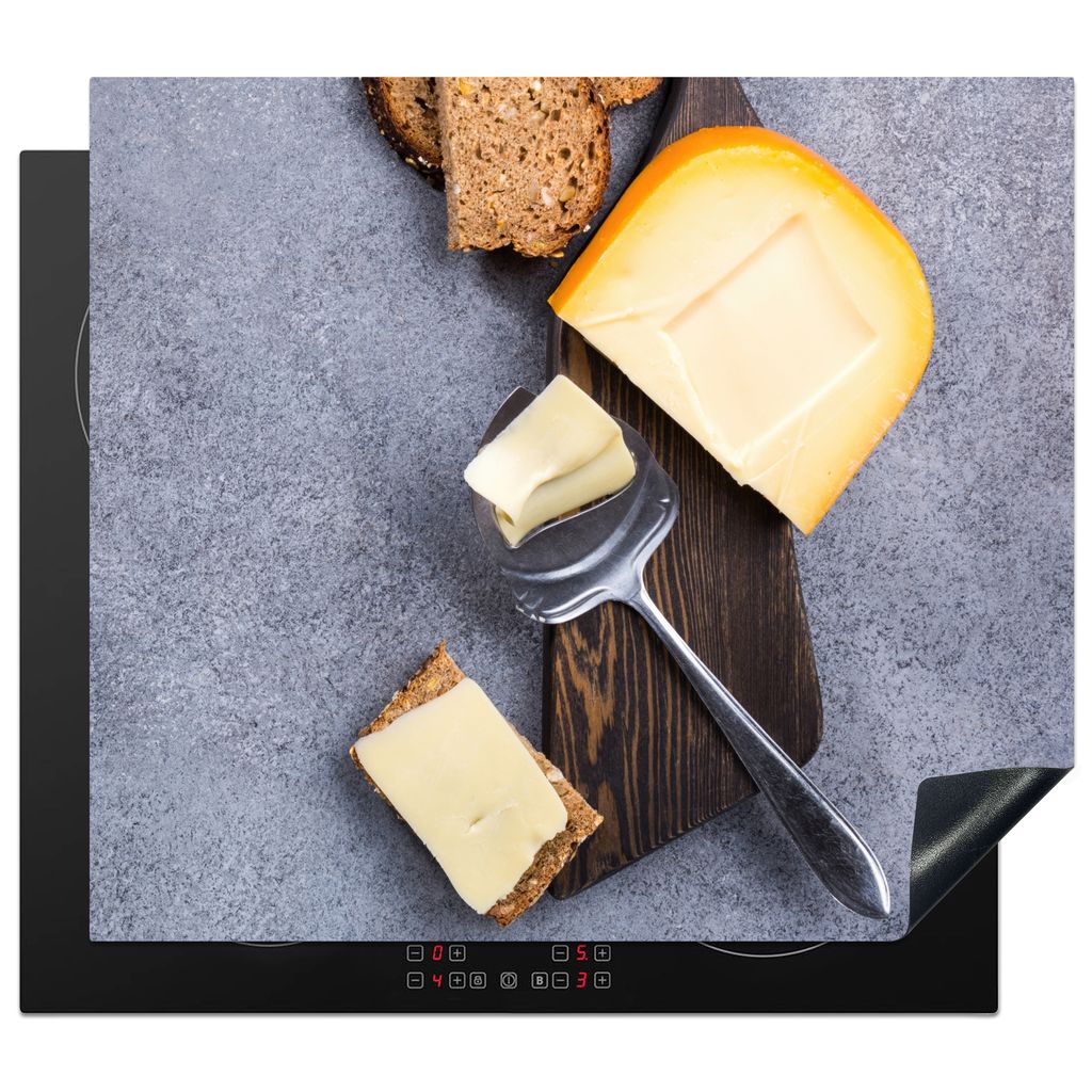 KitchenYeah Herdabdeckplatte Käse - Käsebrett - Stilleben - Niederländisch , 60x52cm, Küche Deko, Glaskeramikkochfeld Herdabdeckung, Abdeckpl...