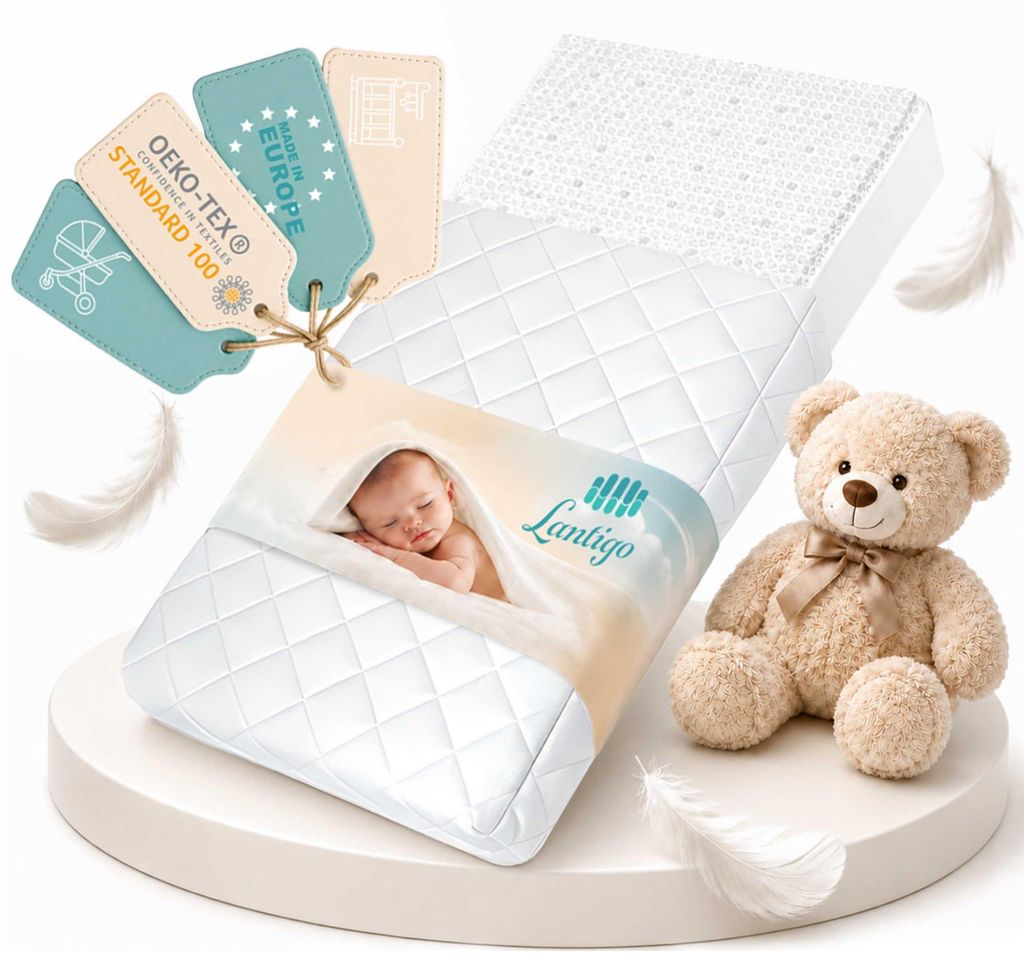 Lantigo Materasso Bambino AERO 2 Lati 40x90 cm Traspirante Immagine del prodotto 