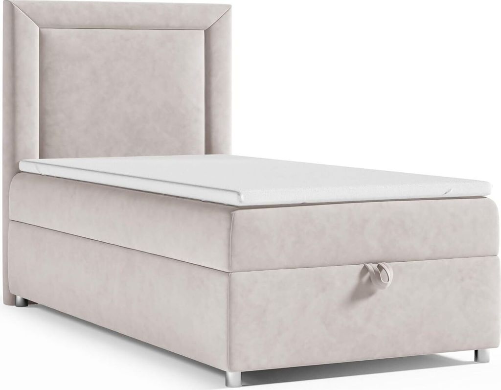 Boxspringbett mit Bettkasten Trinity K-3 SINGLE Bonellfederkern inkl. Topper, mit Lieferung
