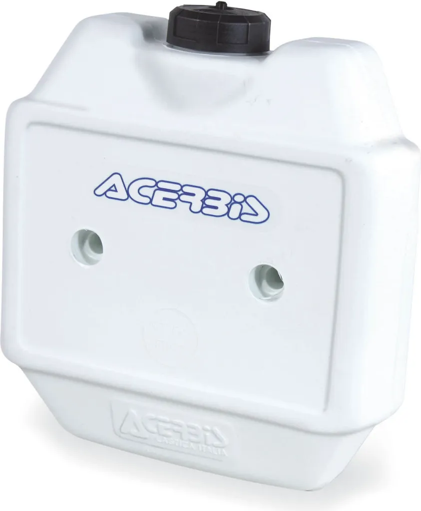Augmentez votre autonomie moto avec le réservoir avant 5L blanc ACERBIS