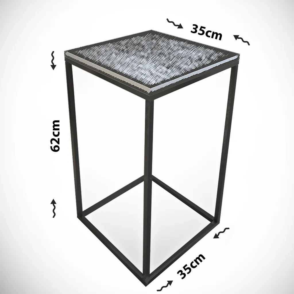 Table d'appoint design effet marbre blanc Skye Decor Pure Marmo